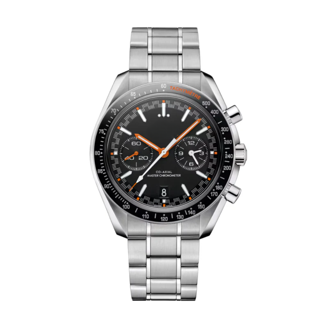 Racing Chrono Pro 42 – Black Dial | Stainless Steel Bracelet B